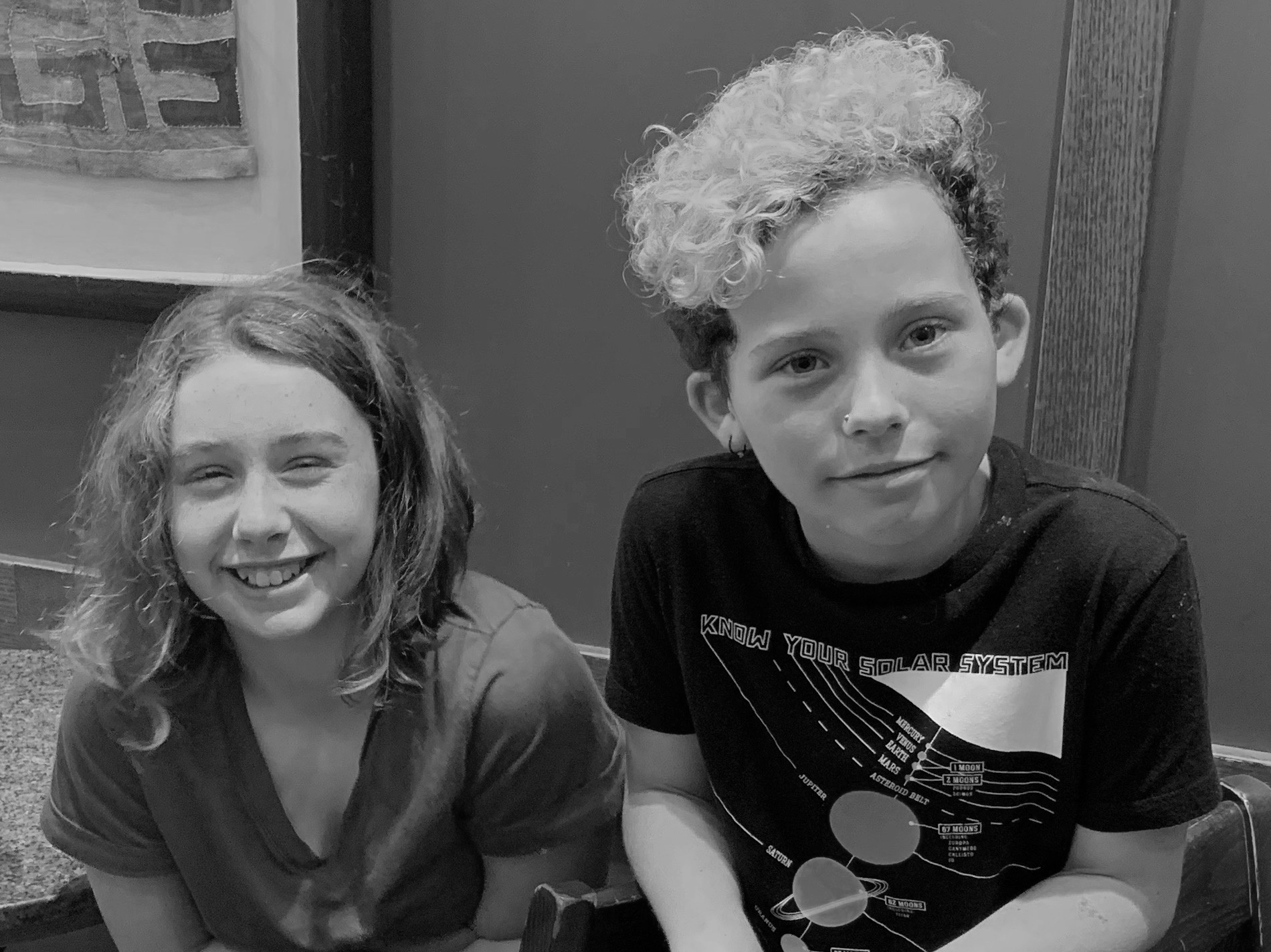 Maggie (left) and Sam