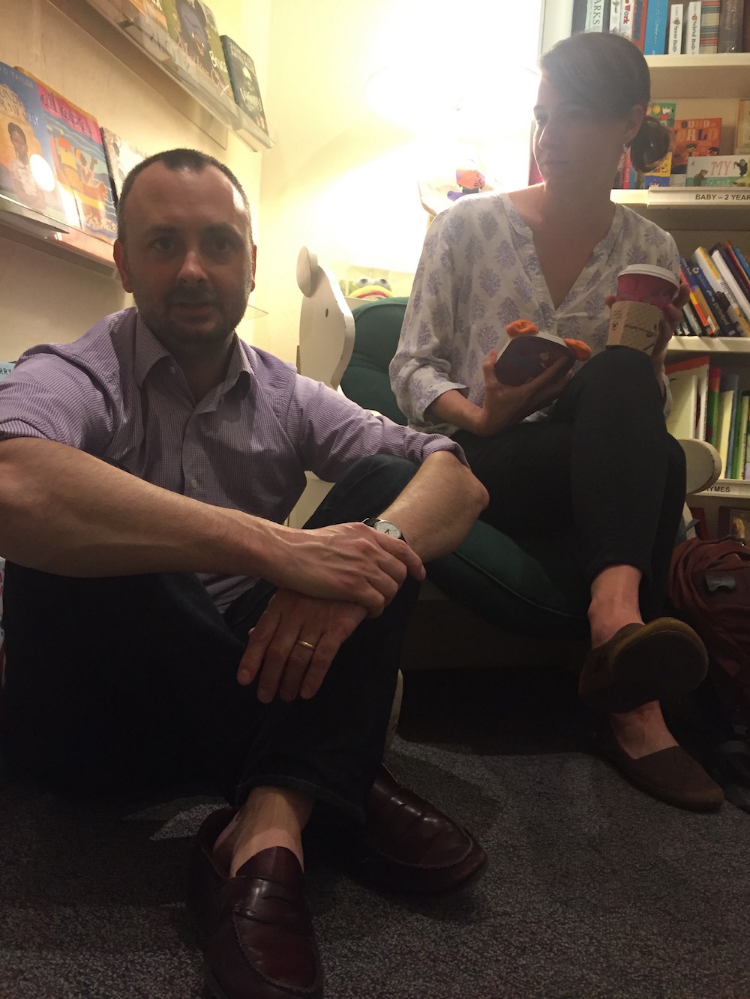 Alexis and Chad at Full Circle Bookstore, Oklahoma City, photo courtesy of Penny Candy author, Tracey Zeeck.