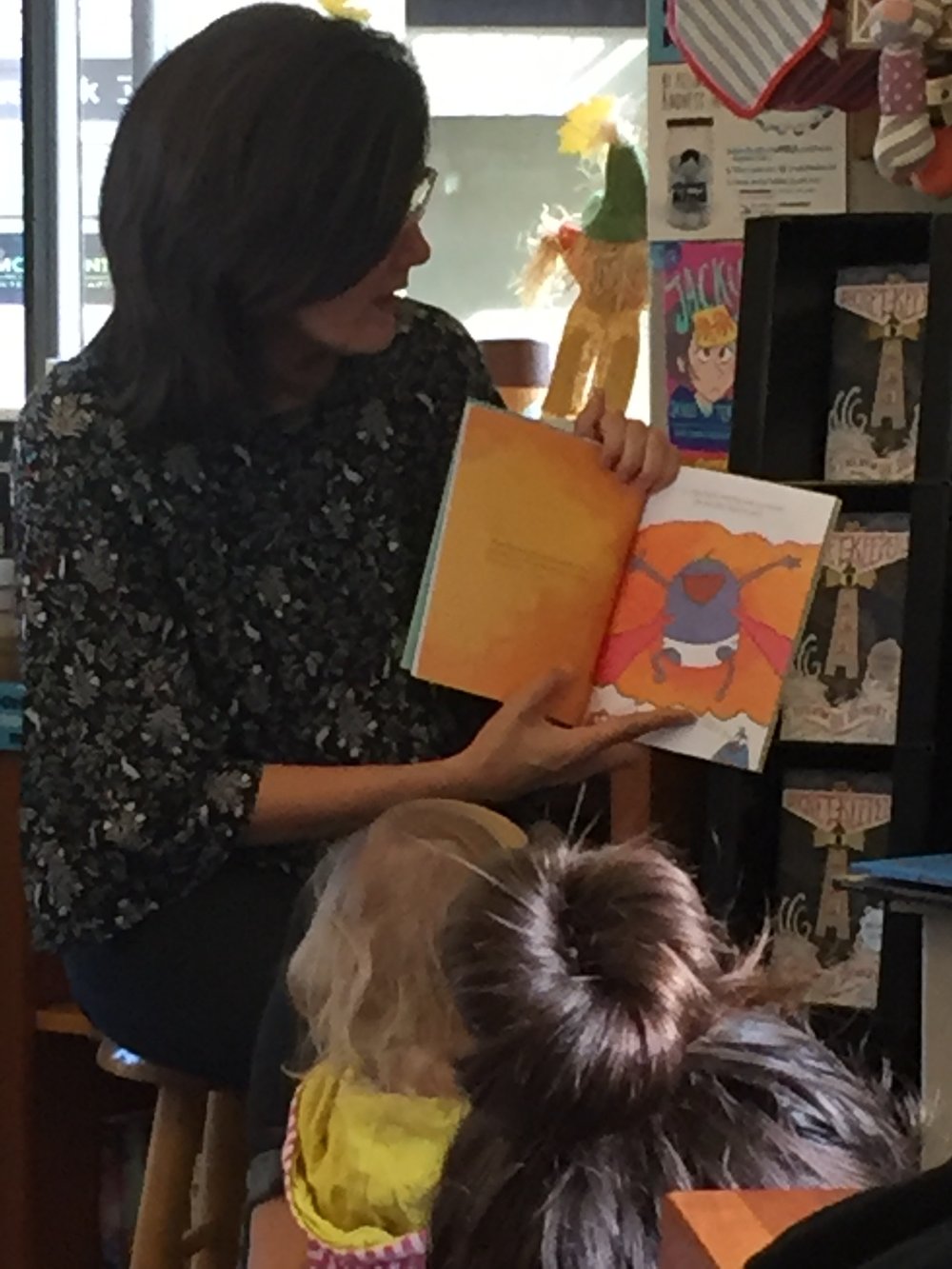 Tracey reads at The Bookworm book store in Edwards, CO